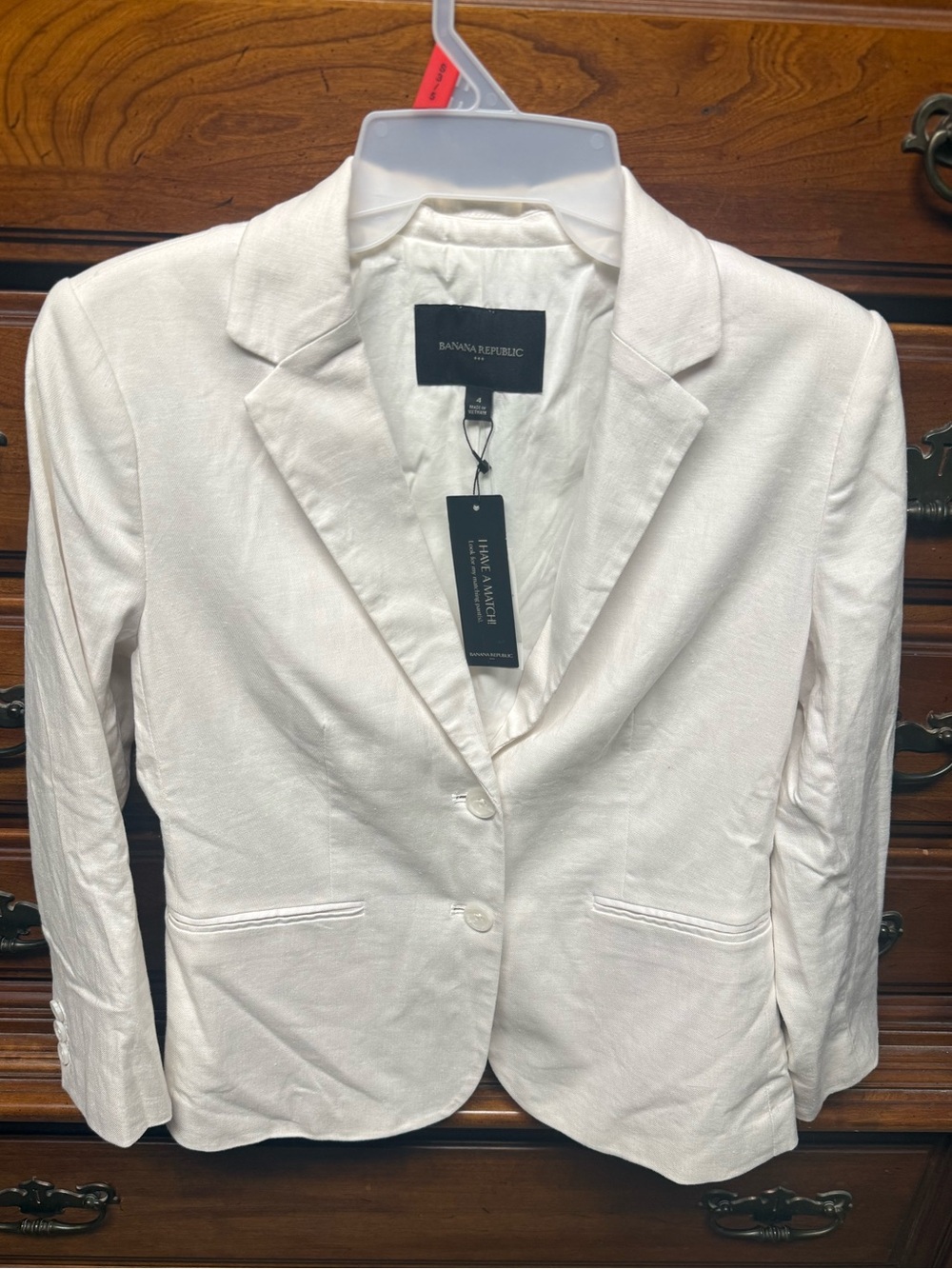 Banana Republic Women's Off-White Tailored Blazer